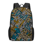 Ethnic Aztec Geometric Pattern Print 17 Inch Backpack
