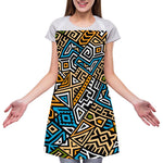 Ethnic Aztec Geometric Pattern Print Adjustable Apron