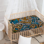 Ethnic Aztec Geometric Pattern Print Baby Crib Sheet