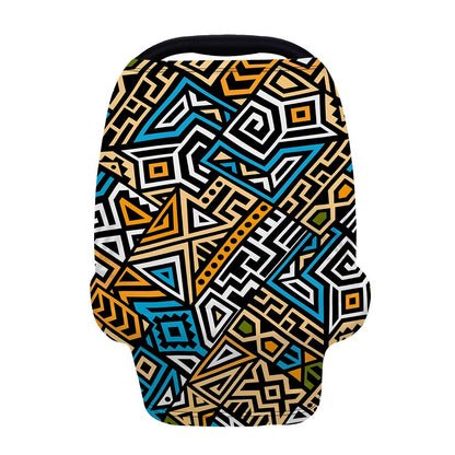 Ethnic Aztec Geometric Pattern Print Baby Seat Cover