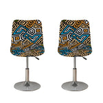 Ethnic Aztec Geometric Pattern Print Bar Stool Covers