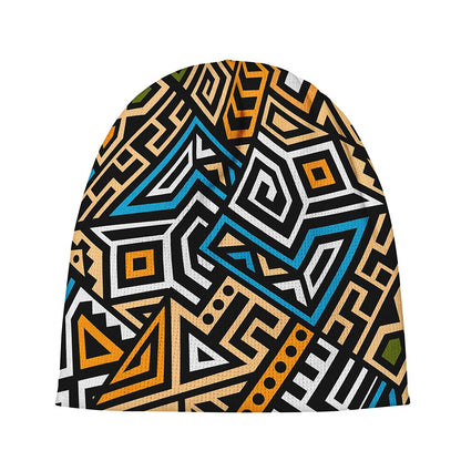 Ethnic Aztec Geometric Pattern Print Beanie