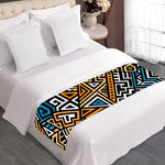 Ethnic Aztec Geometric Pattern Print Bed Runner