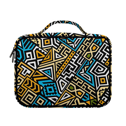 Ethnic Aztec Geometric Pattern Print Briefcase Bible Bag