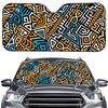 Ethnic Aztec Geometric Pattern Print Car Windshield Sun Shade