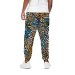 Ethnic Aztec Geometric Pattern Print Cotton Pants