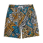 Ethnic Aztec Geometric Pattern Print Cotton Shorts