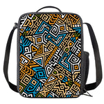 Ethnic Aztec Geometric Pattern Print Crossbody Lunch Bag