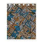 Ethnic Aztec Geometric Pattern Print Curtain