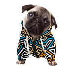 Ethnic Aztec Geometric Pattern Print Dog Zip Up Hoodie