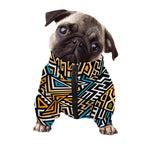 Ethnic Aztec Geometric Pattern Print Dog Zip Up Jacket
