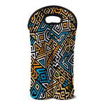 Ethnic Aztec Geometric Pattern Print Double Neoprene Wine Tote