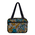 Ethnic Aztec Geometric Pattern Print Double Strap Bible Bag