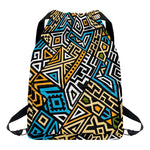 Ethnic Aztec Geometric Pattern Print Drawstring Backpack