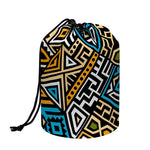 Ethnic Aztec Geometric Pattern Print Drawstring Makeup Bag