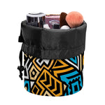Ethnic Aztec Geometric Pattern Print Drawstring Makeup Bag