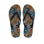 Ethnic Aztec Geometric Pattern Print Flip Flops