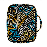 Ethnic Aztec Geometric Pattern Print Front Pocket Bible Bag