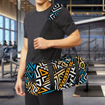 Ethnic Aztec Geometric Pattern Print Gym Bag