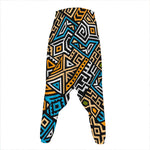 Ethnic Aztec Geometric Pattern Print Hammer Pants