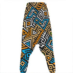 Ethnic Aztec Geometric Pattern Print Hammer Pants
