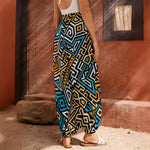 Ethnic Aztec Geometric Pattern Print Harem Pants