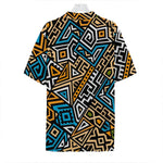 Ethnic Aztec Geometric Pattern Print Hawaiian Shirt