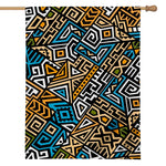 Ethnic Aztec Geometric Pattern Print House Flag