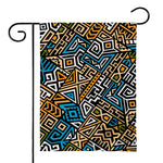 Ethnic Aztec Geometric Pattern Print House Flag