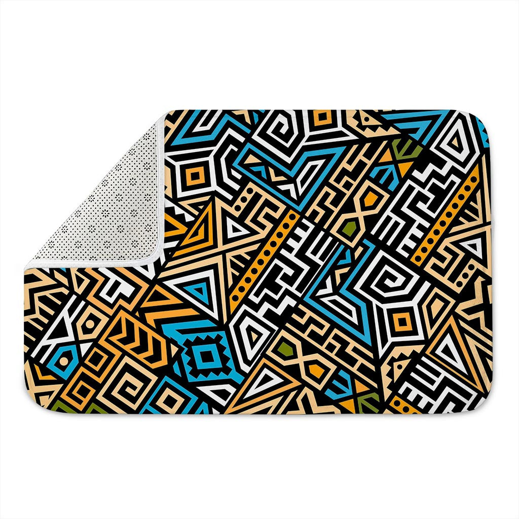 Ethnic Aztec Geometric Pattern Print Indoor Door Mat