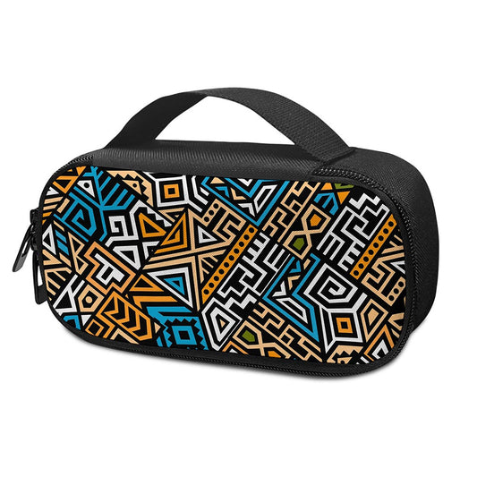 Ethnic Aztec Geometric Pattern Print Insulin Cooler Travel Case