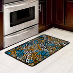 Ethnic Aztec Geometric Pattern Print Kitchen Mat