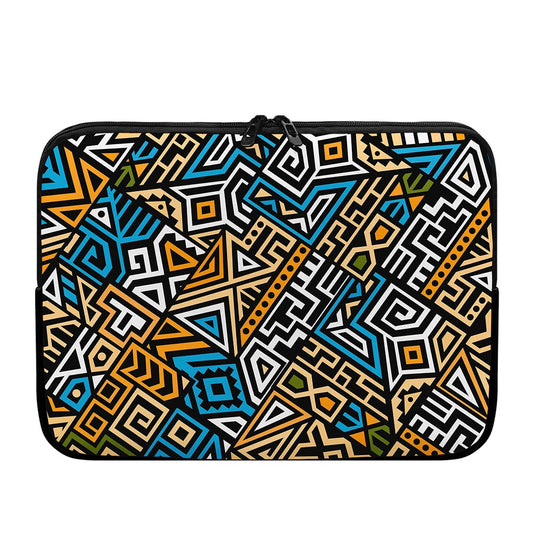Ethnic Aztec Geometric Pattern Print Laptop Sleeve