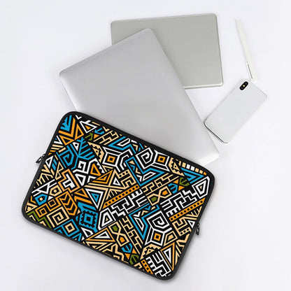 Ethnic Aztec Geometric Pattern Print Laptop Sleeve