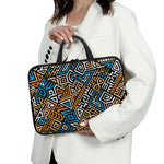 Ethnic Aztec Geometric Pattern Print Laptop Sleeve With Handle