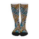 Ethnic Aztec Geometric Pattern Print Long Socks