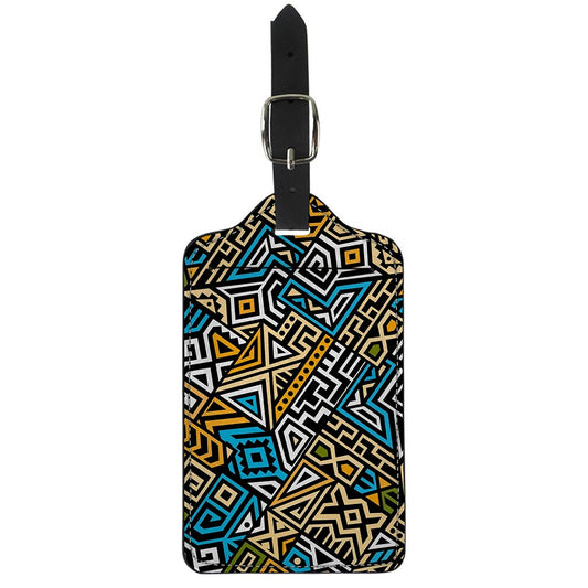 Ethnic Aztec Geometric Pattern Print Luggage Tag