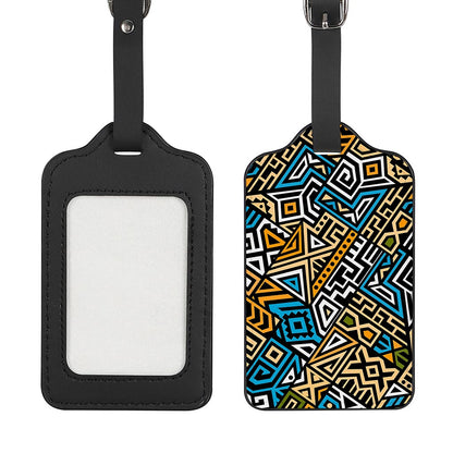 Ethnic Aztec Geometric Pattern Print Luggage Tag