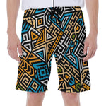 Ethnic Aztec Geometric Pattern Print Men's Beach Shorts