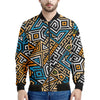 Ethnic Aztec Geometric Pattern Print Men's Bomber Jacket