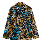 Ethnic Aztec Geometric Pattern Print Men's Cotton Blazer