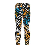 Ethnic Aztec Geometric Pattern Print Men's leggings