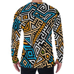 Ethnic Aztec Geometric Pattern Print Men's Long Sleeve T-Shirt