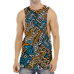 Ethnic Aztec Geometric Pattern Print Men's Muscle Tank Top