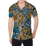 Ethnic Aztec Geometric Pattern Print Men's Shirt
