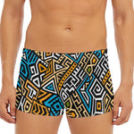 Ethnic Aztec Geometric Pattern Print Men's Short Boxer Briefs