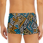 Ethnic Aztec Geometric Pattern Print Men's Short Boxer Briefs