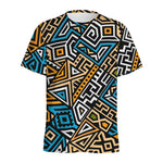 Ethnic Aztec Geometric Pattern Print Men's Sports T-Shirt