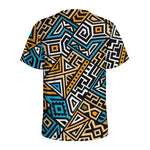 Ethnic Aztec Geometric Pattern Print Men's Sports T-Shirt