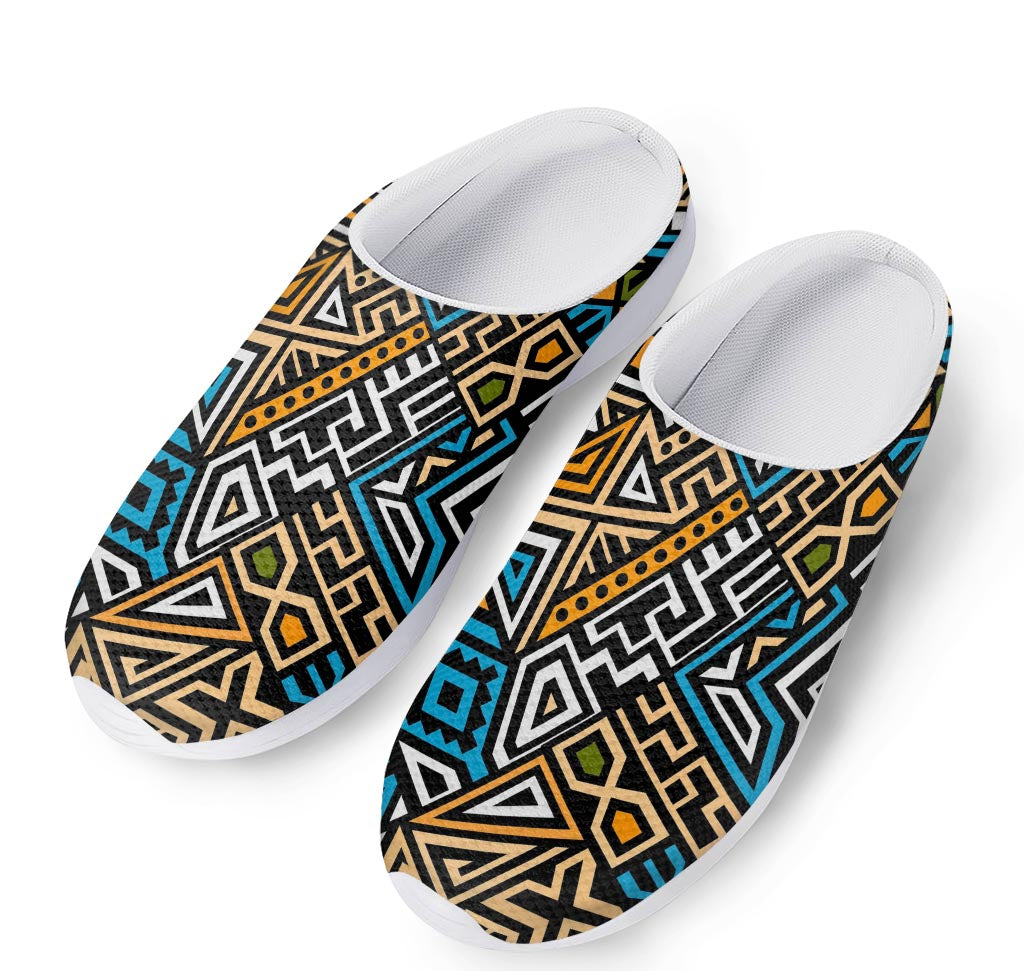 Ethnic Aztec Geometric Pattern Print Mesh Casual Shoes